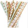 WHATON Pack Of 100 Paper Straws Colorful Paper Straws Paper Drinking Straws Disposable Straws For Birthday Wedding Baby Shower Celebration Accesories view 1