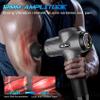 TOLOCO Massage Gun, Upgrade Deep Tissue Back Massager with 10 Replacement Heads, Percussion Massage Guns for Athletes for Pain Relief, Super Quiet Electric Massager for Valentine Gift, Carbon view 4