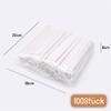 WHATON 100pcs Paper Bubble Tea Straws, Boba Paper Straws, Pointed Kraft Paper Straws, Wrapped Drinking Straws, Disposable Straws Accesories view 3
