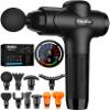 TOLOCO Massage Gun Deep Tissue, Percussion Massage Gun with 10 Replacement Heads, Super Quiet Portable Electric Massager for Athletes, Relax, Black view 1
