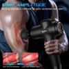 TOLOCO Massage Gun Deep Tissue, Percussion Massage Gun with 10 Replacement Heads, Super Quiet Portable Electric Massager for Athletes, Relax, Black view 4