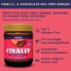 Finally Nut Free Cocoa Spread - Chocolate, Lower Sugar Chickpea Spread, Plant Based, Top-9 Allergen-Free & School Safe. view 2