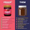 Finally Nut Free Cocoa Spread - Chocolate, Lower Sugar Chickpea Spread, Plant Based, Top-9 Allergen-Free & School Safe. view 3