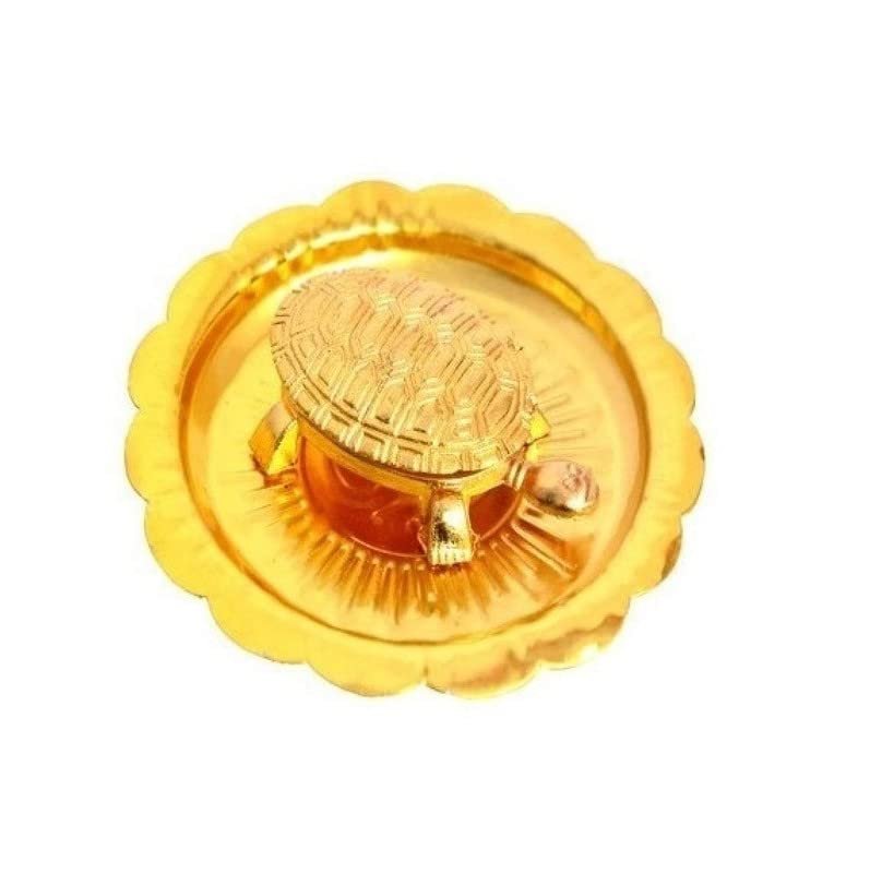 Aport Home Presents Tortoise with Metal Plate Vaastu,Fengshui Colour - Golden by #Aport-5907