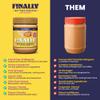 Classic Finally Nut Free Spread - Peanut Butter Alternative Without Nuts - Vegan, Top-9 Allergen-Free, Gluten-free, Dairy-Free, Soy-Free, Kosher - Made with USA-Grown Chickpeas - 11oz Jar view 4