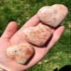 Aport Home Presents Sunstone Natural Heart Shape Love Stone for Reiki and Crystal Stone, Orange Heart for, Heart Shape Stone for Gift Size 4 Cm #Aport-5623 view 3
