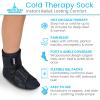 Arctic Flex Cold Therapy Sock - Reusable Ice Cooling Sock For Hot Feet, Heels & Ankles - Pain Relief For Swelling, Bunion, Plantar Fasciitis, Metatarsalgia, Chemotherapy & Diabetic Neuropathy view 2