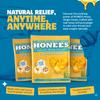 Honees Filled Honey Ginger Drops, Natural Cough Drops- Pure Ginger Sore Throat Relief - Nothing Artificial -Throat Coat Lozenges, Natural Cough Suppressant, Non-GMO (12 Pack  240 Drops) view 2