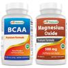 Best Naturals BCAA Powder 8 OZ & Magnesium Oxide 500 mg view 1