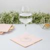 Efavormart 50 Pack | 2 Ply Soft Blush With Gold Foil Edge Party Paper Napkins, Dinner Cocktail Beverage Napkins view 1