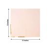 Efavormart 50 Pack | 2 Ply Soft Blush With Gold Foil Edge Party Paper Napkins, Dinner Cocktail Beverage Napkins view 3