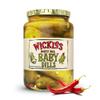 Wickles Pickles Dirty Dill Baby Dills (6 Pack) - Spicy Kosher Dill Pickles - Extra Dirty, Super Spicy, Wickedly Delicious Spicy Dill Pickles (24 oz. Jars) view 1