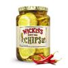 Wickles Pickles Dirty Dill Pickle Chips (6 Pack) - Hot Pickles - Kosher Dill Pickle Chips - Extra Dirty, Super Spicy, Wickedly Delicious (24 oz. Jars) view 1