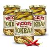 Wickles Pickles Dirty Dill Okra (3 Pack) - Dill Hot Pickled Okra - Extra Dirty, Super Spicy, Wickedly Delicious (16 oz. Jars) view 1