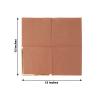Efavormart 50 Pack | 2 Ply Soft Terracotta With Gold Foil Edge Party Paper Napkins, Dinner Cocktail Beverage Napkins view 3