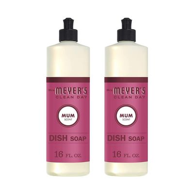 Mrs. MEYER'S Clean Day Liquid Dish Soap, Mum. 16 Fl Oz. (Pack of 2)