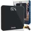 iHome Digital Scale, Bathroom Scale, Batteries Included, Scale Body Weight, Weight Scale, Bathroom Scales for Weight, Digital Scales for Body Weight (Black) view 1
