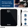 iHome Digital Scale, Bathroom Scale, Batteries Included, Scale Body Weight, Weight Scale, Bathroom Scales for Weight, Digital Scales for Body Weight (Black) view 2