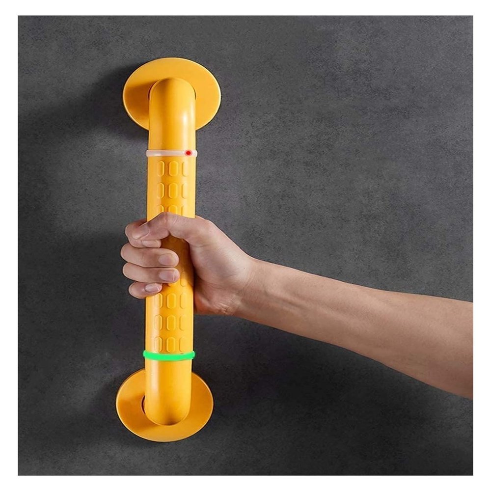Grab Bars 304 Stainless Steel Handicap Bathtubs Rails, Wall Mount Anti-Slip for Bathroom, Nylon Non-Slip Outer Tube Assist Straight Handrail, Towel Rack (Color : Natural, Size : 48Cm)