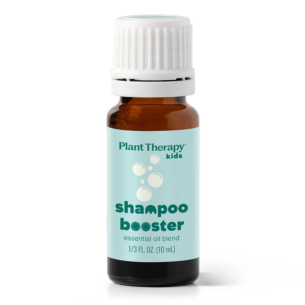 Plant Therapy Kids Shampoo Booster Essential Oil Blend 10 mL (1/3 oz) Naturally Cleanse Buildup, Soften & Strengthen Hair