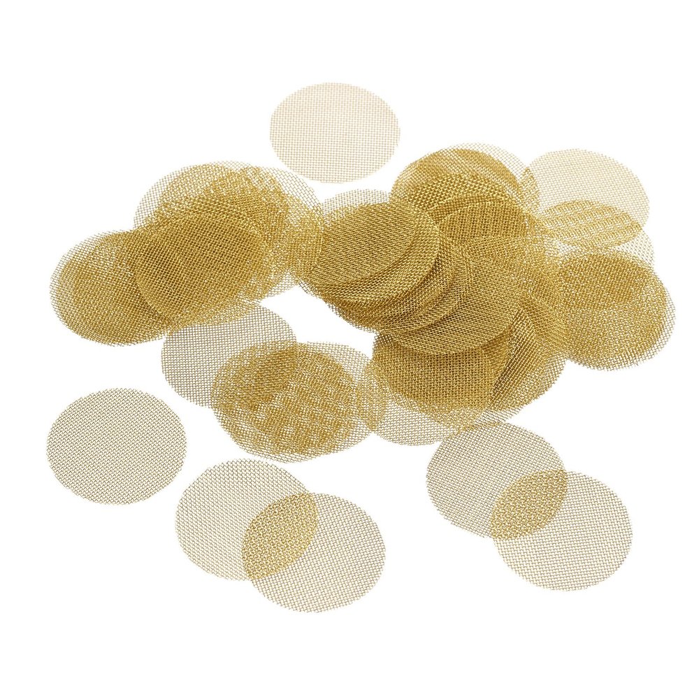 DMiotech 50 Pack Brass Pipe Screens, 20mm / 0.78 Inch for Pipes Filter