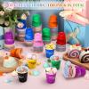 Lounsweer 100 Pieces Plastic Cups 2 oz Disposable Cups Mini 2 oz Party Glasses for Bachelorette Birthday Tasting Serving Samples Cups Halloween Christmas Party Favors Supplies (Colorful) view 3