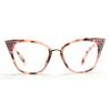 willochra sexy Reading Glasses for Women 2023 Blue Light Blocking Cat eye Computer Rhinestone Fashion Reader Eyeglasses (pink flower, 3, multiplier_x) view 3