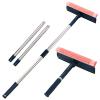 Professional Window Squeegee,2-in-1 Window Cleaner with 56" Long Stainless Steel Handle,Window Washing Kit, Glass Door Cleaner,Multi-Use Car Windshield Cleaning Tool for Gas Station, Glass,Shower view 1