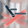 Professional Window Squeegee,2-in-1 Window Cleaner with 56" Long Stainless Steel Handle,Window Washing Kit, Glass Door Cleaner,Multi-Use Car Windshield Cleaning Tool for Gas Station, Glass,Shower view 2