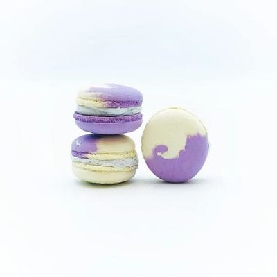 12 Pack| Butterfly Pea Vegan Macaron