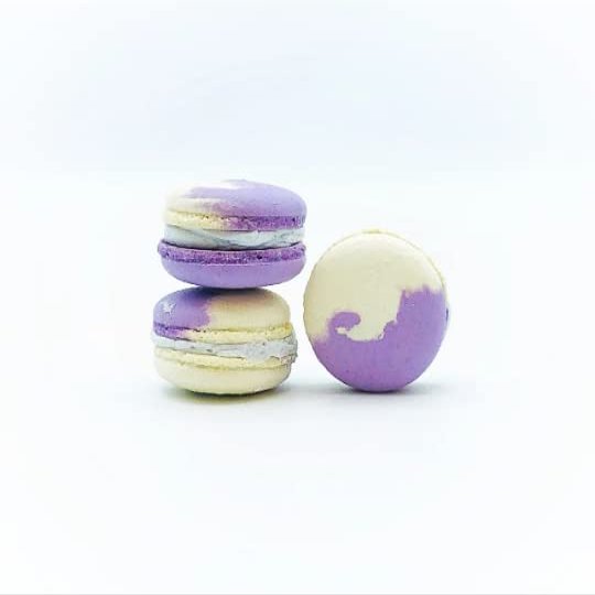12 Pack| Butterfly Pea Vegan Macaron