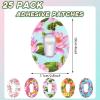 Panelee 25 Pcs Adhesive Patch Compatible with Dexcom Sweatproof Colorful Floral Variety Pre Cut Adhesive Tape, Glucose Monitor Protection (G6) view 2