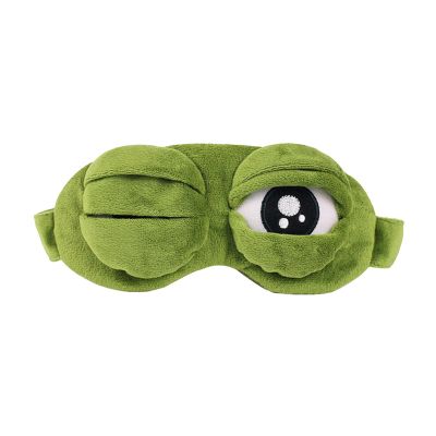 Jojomis Frog Blindfold Sleep Masks Girls Eye Masks Sleeping Cotton Blackout Blindfolds Women Men Kids Animal 3D Breathable Eye Cover Travel Vacation Necessary