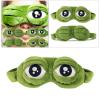 Jojomis Frog Blindfold Sleep Masks Girls Eye Masks Sleeping Cotton Blackout Blindfolds Women Men Kids Animal 3D Breathable Eye Cover Travel Vacation Necessary view 4