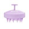 HEETA Scalp Massager Hair Growth, Soft Silicone Scalp Scrubber Shampoo Brush for Exfoliation, Dandruff Removal & Head Massage Stress Relax, Wet & Dry Use for Thick, Thin Hair Care, Wheat Straw Purple view 1