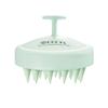 HEETA Scalp Massager Hair Growth, Soft Silicone Scalp Scrubber Shampoo Brush for Exfoliation, Dandruff Removal & Head Massage Stress Relax, Wet & Dry Use for Thick, Thin Hair Care, Wheat Straw Green view 1