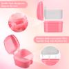Zubebe 20 Pcs Denture Bath Retainer Case Holder Bulk with Strainer Basket Dental Cup Denture Soaking Container False Teeth Storage Box for Travel Cleaning Brace Mouth Guard, 5 Colors view 4