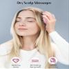 HEETA Scalp Massager Hair Growth, Soft Silicone Scalp Scrubber Shampoo Brush for Exfoliation, Dandruff Removal & Head Massage Stress Relax, Wet & Dry Use for Thick, Thin Hair Care, Wheat Straw Pink view 4