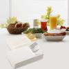 White Dinner Napkins Disposable - 100Pack Linen-Feel Paper Napkins with Built-in Flatware Pocket, Prefolded Cloth Like Paper Napkins Bulk For Dinner, Wedding, Party or Everyday Use view 3