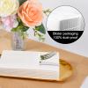 White Dinner Napkins Disposable - 100Pack Linen-Feel Paper Napkins with Built-in Flatware Pocket, Prefolded Cloth Like Paper Napkins Bulk For Dinner, Wedding, Party or Everyday Use view 4