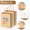 PerKoop 36 Pcs Teacher Appreciation Gift Paper Bag with Handles, Thank You Teacher Treat Present Bags for Teacher Appreciation Week, Birthday, Christmas Supplies(Kraft) view 3