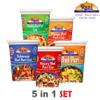 Rani Bhel Puri Cups 5 Flavors-in-1 Set (Regular, Roasty, Mango, Schezuan, Pudina) 3.5oz (100g), Pack of 5 ~ Spicy & Crunchy Indian Snack | Ready to Eat | Vegan | NON-GMO | Indian Origin view 2