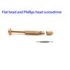 Eyeglass Repair Kits Professtional Screwdriver Copper Keychain Glasses Sunglasses Watch Electronics Jewelry Flat Phillips Head 1.4mm view 2