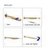 Eyeglass Repair Kits Professtional Screwdriver Copper Keychain Glasses Sunglasses Watch Electronics Jewelry Flat Phillips Head 1.4mm view 4