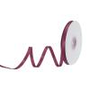 MECCANIXITY 3/8 inch 25 Yard Satin Ribbon Grosgrain Thin Solid Silk Wedding Bouquet Ribbon for Valentine's Day Gift Wrapping Cake Box Bows Dark Magenta view 1