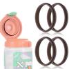 4pcs Replacement Gasket Compatible with Gatorade Water Bottle, Silicone Lid Seal Replacement for 30 oz Gatorade Gx Bottle Rubber Seal Ring Replacement Accessories Part for 30oz Gatorade GX Pods view 1