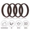 4pcs Replacement Gasket Compatible with Gatorade Water Bottle, Silicone Lid Seal Replacement for 30 oz Gatorade Gx Bottle Rubber Seal Ring Replacement Accessories Part for 30oz Gatorade GX Pods view 3