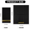 Hunanyume 100pcs 3-Ply Black and Gold Paper Napkins, Black Elegant Dinner Napkins, Gold Foil Guest Napkins Disposable Hand Towels for Bathroom Wedding Anniversary Birthday Holiday Party view 2