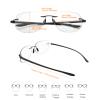 YIMI Photochromic Bifocal Reading Glasses for Men Women UV Sun Readers Computer Anti Blue Light Far and Near Dual Use Glasses (Black, 3.00, multiplier_x) view 3