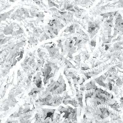 Outus 0.5 LB White Crinkle Cut Paper Shred Filler Shredded Papers Confetti Gift Boxes Basket Crinkle Paper Filler Packing Grass Cushion Shredded Tissue Stuffing Christmas Wedding Birthday Wrapping